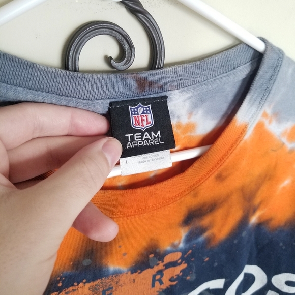 GUC Vintage NFL Team Apparel Broncos Tye-dye Football Tee🏈 - Picture 6 of 6